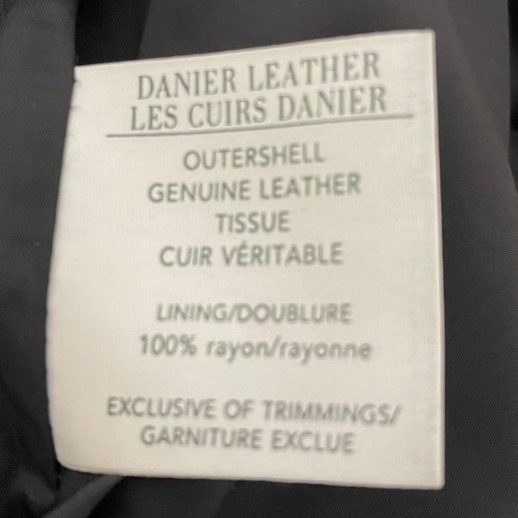 Danier Black Size 8 Black Crocodile Butter Soft Leather Pencil Skirt EUC - Picture 8 of 9